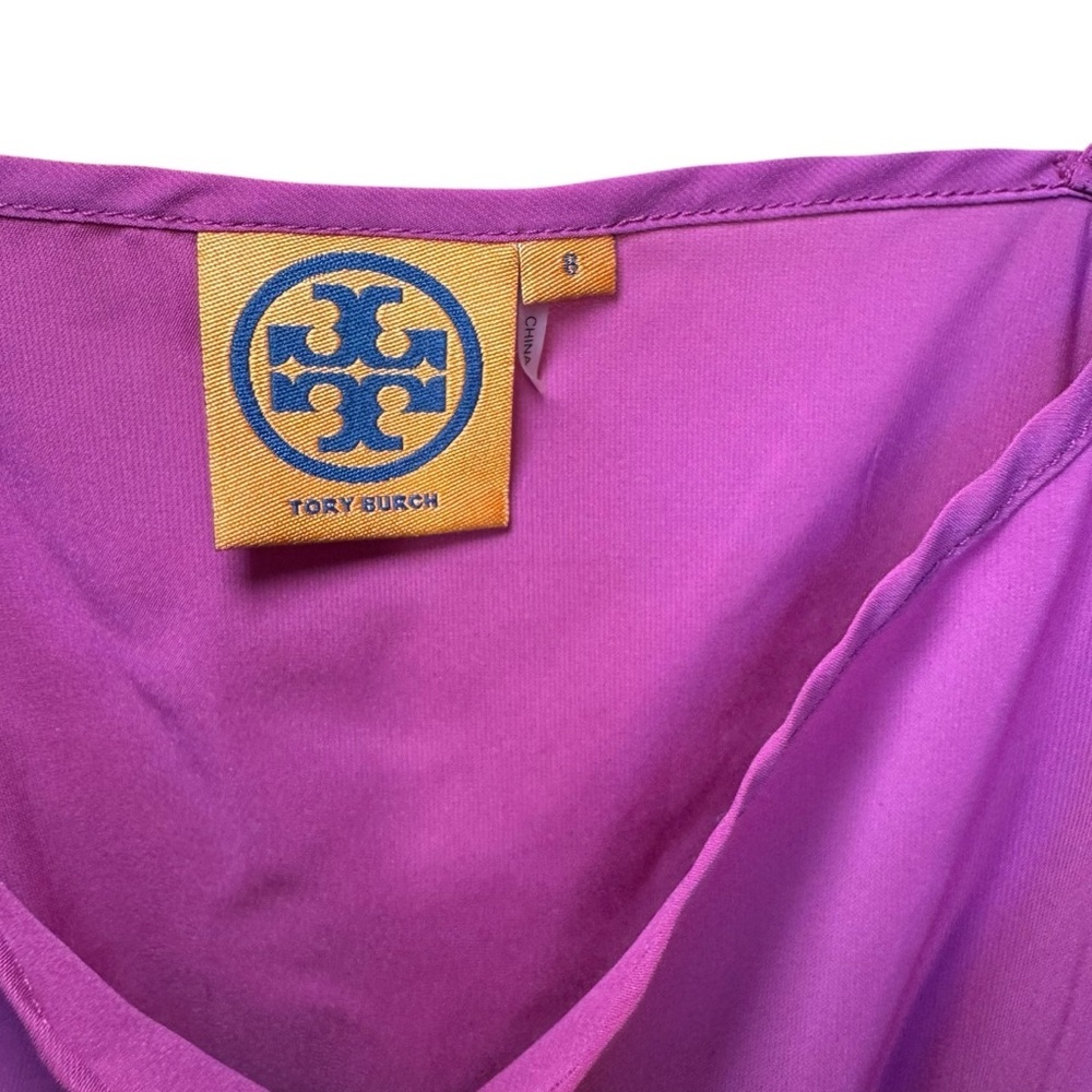 Tory Burch Silk Summer Dress Belted | Women’s Size 8 - Picture 16 of 16